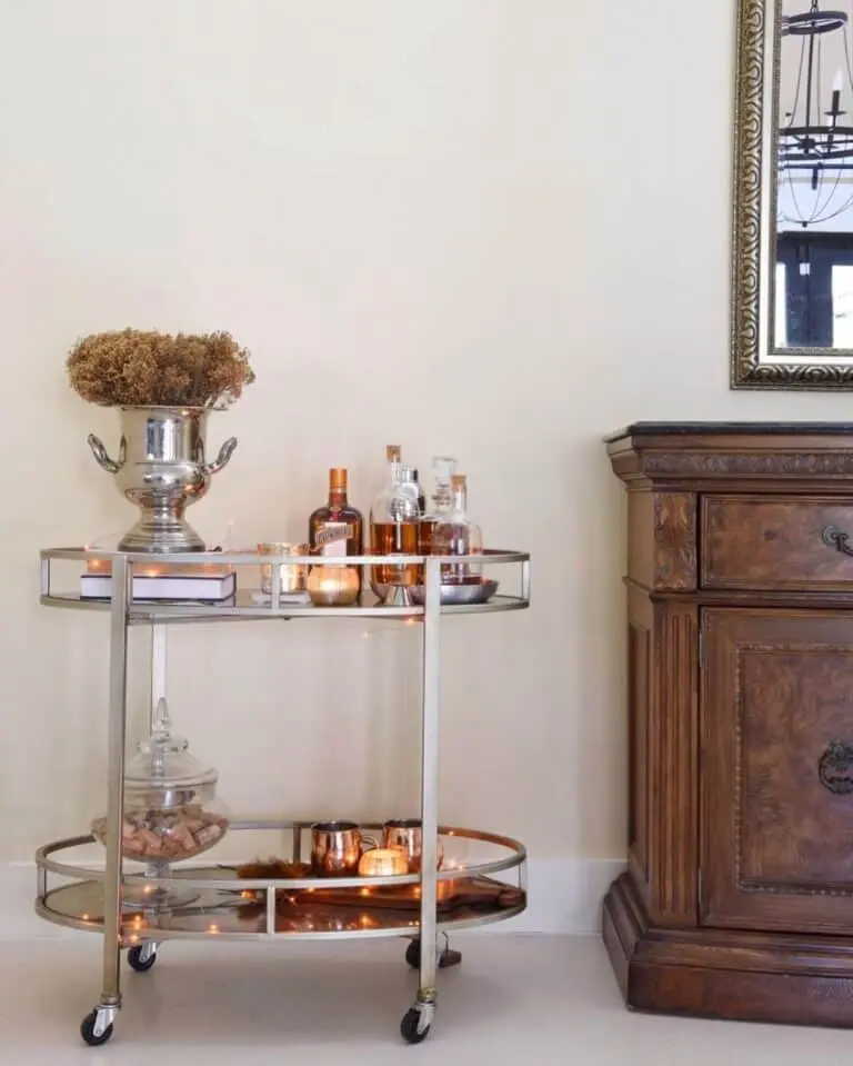 bar cart ideas for small spaces